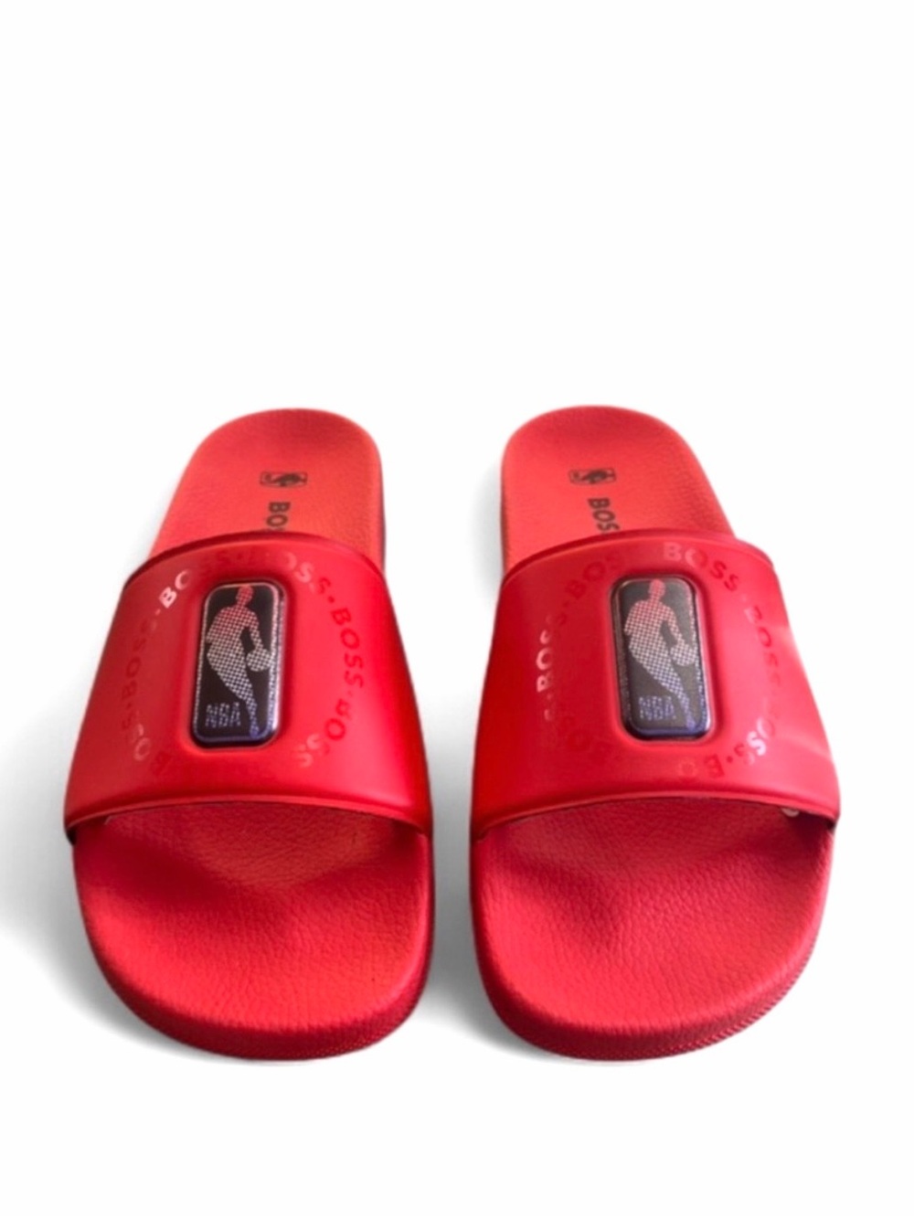 BOSS X NBA Red Bay It Slide Sandals Size US Men’s 9/ EU 42